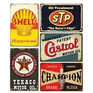 Vintage Metal Signs for Mancave Wall Decor