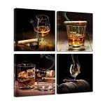 Cigar and Whisky Wall Art for Mancaves