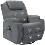 360-Degree Massage Recliner with Cup Holders