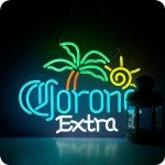 Neon Palm Tree Beer Sign for Man Cave