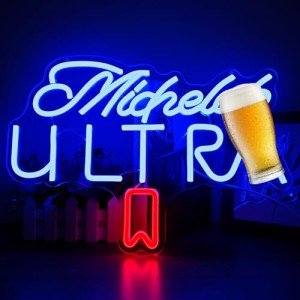 Geeinar Dimmable Beer Neon Sign for Mancave