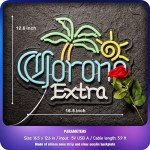 Neon Palm Tree Beer Sign for Man Cave