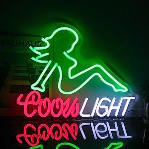Green Beer Neon Sign for Man Cave Decor