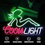 Green Beer Neon Sign for Man Cave Decor