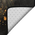 Cool Gorilla Black Area Rug for Mancave 5'x7