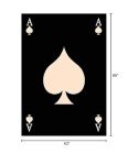 Ace of Spades Vintage Man Cave Area Rug