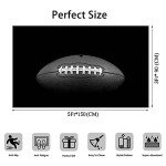 Classic Football Field Area Rug for Mancave