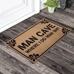 Funny Man Cave Welcome Door Mat – Anti-Slip