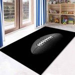 Classic Football Field Area Rug for Mancave