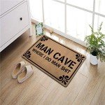 Funny Man Cave Welcome Door Mat – Anti-Slip
