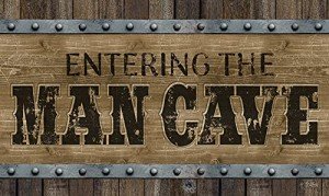 Man Cave Brown Doormat - 18" x 30