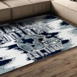 Dallas Football Area Rug - Machine Washable 6x9