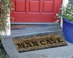 Man Cave Brown Doormat - 18" x 30