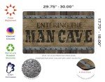 Man Cave Brown Doormat - 18" x 30