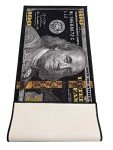 HUAHOO Black Money Cool Area Rug Runner 22" x 53