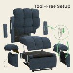 Welzona Electric Power Recliner Chair for Mancave
