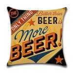 Beer Pattern Throw Pillow Covers - 4 Pack