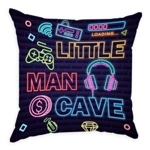 Farmhouse-Style Sofa Pillow Cover for Mancave