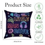 Farmhouse-Style Sofa Pillow Cover for Mancave