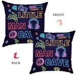 Farmhouse-Style Sofa Pillow Cover for Mancave