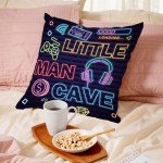 Farmhouse-Style Sofa Pillow Cover for Mancave