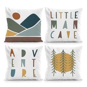 Adventure-Themed Decorative Pillow Covers for Kids