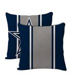 Football Throw Pillow Covers for Mancave - 18"x18
