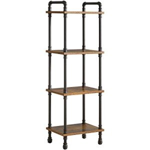 Industrial Pipe Ladder Shelf - 4-Tier Rustic Rack