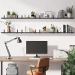 Rustic Floating Shelves Set for Mancave – 8 Pieces