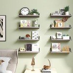Rustic Floating Corner Shelves Set of 8