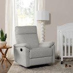 Frost Grey Suzy Swivel Recliner for Mancave