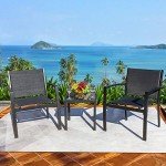 Modern 3-Piece Patio Furniture Set for Mancave
