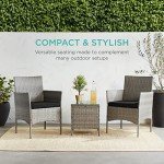 Outdoor Wicker Bistro Set for Mancave Spaces