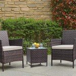 U-Kiss 4-Piece Rattan Patio Furniture Set