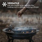 55.9 cm Outdoor Fire Pit with Mesh Cover