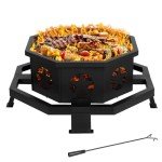 Hykolity 35" 2-in-1 Fire Pit & Grill