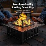 Ciays 3-in-1 Outdoor Fire Pit & Grill