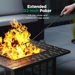 Ciays 3-in-1 Outdoor Fire Pit & Grill
