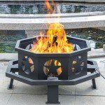 35-Inch Outdoor Fire Pit for Backyard and Camping