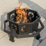 35-Inch Outdoor Fire Pit for Backyard and Camping