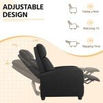 YAHEETECH PU Leather Recliner Chair for Mancaves