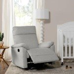 Frost Grey Suzy Swivel Recliner for Mancave