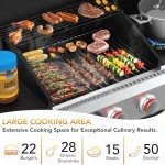 3-Burner Propane Gas Grill with Side Burner