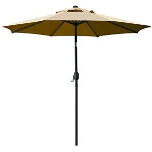 Sunnyglade 9' Tan Patio Umbrella for Mancaves