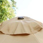 Sunnyglade 9' Tan Patio Umbrella for Mancaves