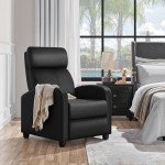 YAHEETECH PU Leather Recliner Chair for Mancaves