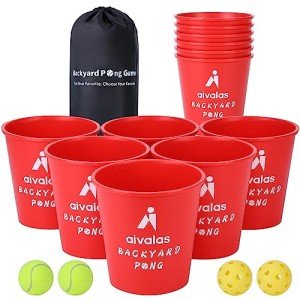 Giant Yard Pong Game Set for Outdoor Fun