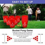 Giant Yard Pong Game Set for Outdoor Fun