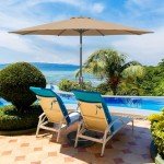 9FT Outdoor Patio Umbrella with Tilt and Crank