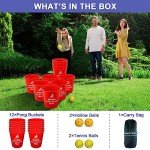 Giant Yard Pong Game Set for Outdoor Fun